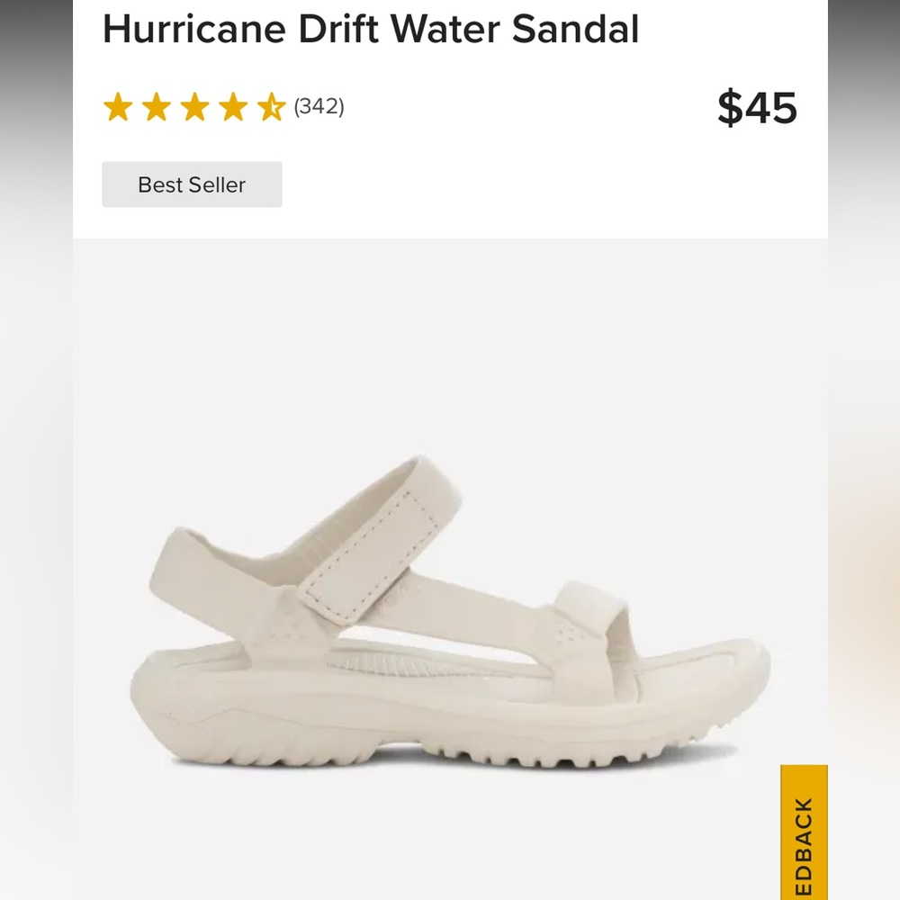 Hurricane Drift women’s Cream Sandals